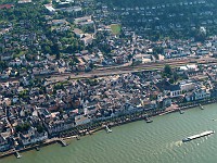  This aerial view looks right down at the heart of Boppard.  I lived in Boppard for 8 weeks studying German way back in the summer of 1985.