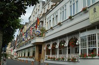  The outside of our wonderful hotel, the Bellevue Rheinhotel.