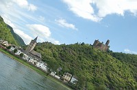  Burg Maus (literally Castle Mouse) above the village of Wellmich.  The original name of the castle was Burg Peterseck (Peter's Corner).