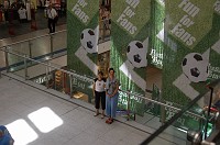  Sandra and Carolyn in the underground mall at the train station.