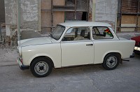  Almost 17 years after the fall of the Berlin Wall I did not expect to see an East German Trabant--a 