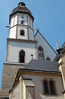  The steeple of St. Thomas Church.