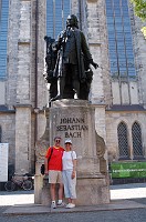  Carolyn and I with Bach looming over us.