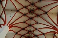  The ceiling inside the St. Thomas Church.