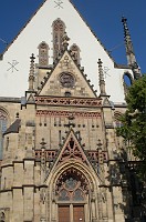  Detail of the front of the church.