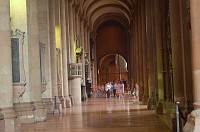  Looking down one of the side aisles of the nave.