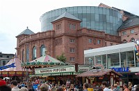  Back outside and back in the festival.  This is the Mainz Opera House.