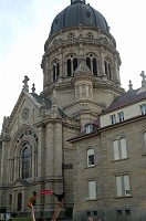  Outside the Church of Christ, near the hotel.