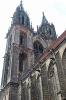  Back outside again looking at the Gothic towers.