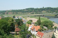  The Elbe River.  This is the first in a five-photo collage of Meissen along the banks of the Elbe.