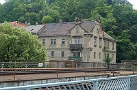  An interesting old house right next to the train tracks.  It seemed to be abandoned, but it's difficult to know.