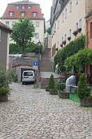  Another path and stairs leading up, this time up to the castle.