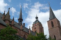  Looking to the heavens above the church.