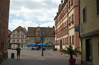  Making our way around the church to the market square.