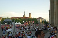  A sea of World Cup Soccer fans.