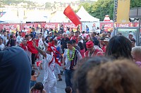  Spain was playing Tunesia the next day.  The Tunesian fans were out dancing in the streets on this hot, muggy evening.